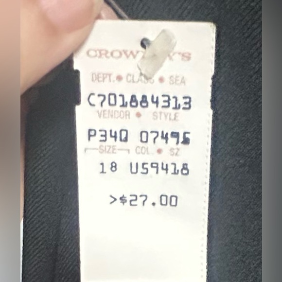 Bend Over Levi Strauss & Co Pants Vintage Black Women’s Sz 18 NWT - Picture 4 of 7